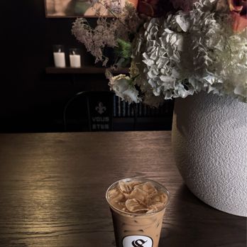 Saints Coffee - Pistachio Latte - Coffee & Tea Near Me - Rocklin, California Saints Coffee - Pistachio Latte - Coffee & Tea Near Me - Rocklin, California