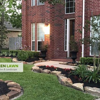 Green Lawn Irrigation & Landscape - a brick house with landscaping - Landscaping Near Me - Houston, Texas Green Lawn Irrigation & Landscape - a brick house with landscaping - Landscaping Near Me - Houston, Texas