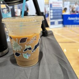 Iced vanilla latte Iced vanilla latte