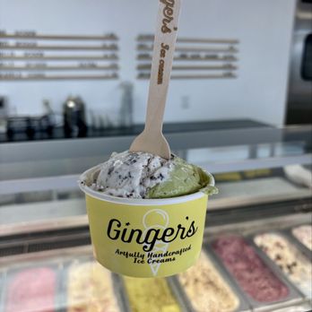 Gingers Divine Ice Cream - Vegan matcha snickerdoodle and vegan almond joy. YUM! - Ice Cream & Frozen Yogurt Near Me - El Segundo, California Gingers Divine Ice Cream - Vegan matcha snickerdoodle and vegan almond joy. YUM! - Ice Cream & Frozen Yogurt Near Me - El Segundo, California