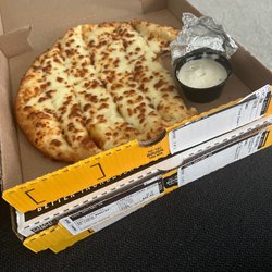 Papa Johns Pizza - No pizza sauce, ranch covered in tin foil?