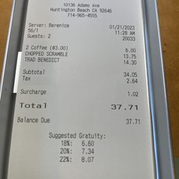 Service charge Service charge