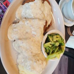 Nazareth Diner - Chicken fried steak with sausage Gravy