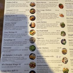 M’s Thai Sports Bar & Grill - Menu