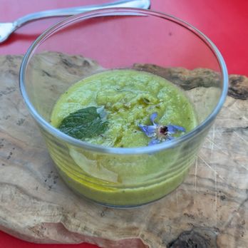 Cochineal - "Sip of Gazpacho", omg, this was so good! - New American Near Me - Marfa, Texas Cochineal - "Sip of Gazpacho", omg, this was so good! - New American Near Me - Marfa, Texas