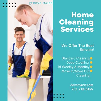 Home Cleaning in Fairfax, VA - Northern Virginia's Favorite Home Cleaning Service
Book your service instantly. Home Cleaning in Fairfax, VA - Northern Virginia's Favorite Home Cleaning Service
Book your service instantly.
