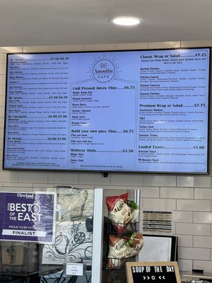Menu photo 1 BE Smoothie Cafe Willowick, OH