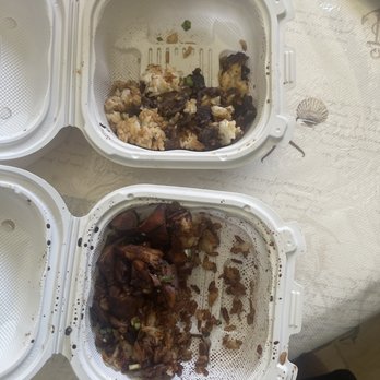 Super Bowl Express - Chicken and beef teriyaki bowels 5" x 5" containers for $25.59 - Asian Fusion Near Me - San Clemente, California