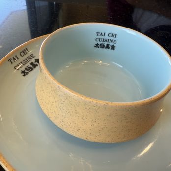 Tai Chi Cuisine - Cute matching plate/bowl - Chinese Near Me - Irvine, California Tai Chi Cuisine - Cute matching plate/bowl - Chinese Near Me - Irvine, California