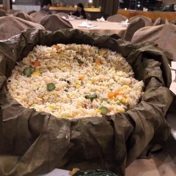 Crystal Dynasty Chinese Restaurant - Seafood rice steamed in lotus leaf - Chinese Near Me - Hamilton, Ontario