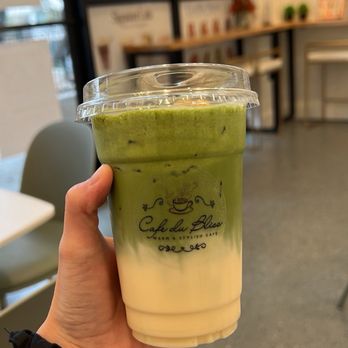 Cafe Du Bliss - Banana Matcha Cloud - Cafes Near Me - Austin, Texas