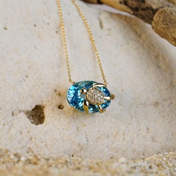 Na Hoku - Effy blue topaz and diamond turtle necklace at Na Hoku - Jewelry Near Me - McLean, Virginia Na Hoku - Effy blue topaz and diamond turtle necklace at Na Hoku - Jewelry Near Me - McLean, Virginia