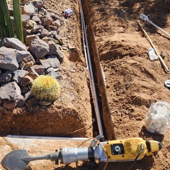 Sophora Landscaping and Design - Digging trench - Landscaping Near Me - Surprise, Arizona