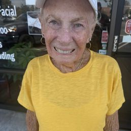Mom is very happy with her facial and eyebrow tint. Looking good mom! Mom is very happy with her facial and eyebrow tint. Looking good mom!