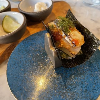 Mari - Mackerel handroll - Korean Near Me - New York, New York Mari - Mackerel handroll - Korean Near Me - New York, New York