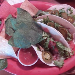 Grilled grouper tacos with chips n salsa Grilled grouper tacos with chips n salsa