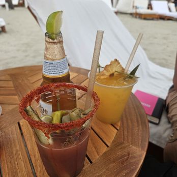 Descanso Beach Club - Michelada!!! - New American Near Me - Avalon, California