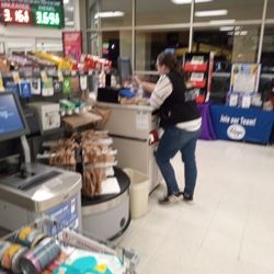 Kroger - The cashier shut down all the check outs myself and a couple were not allowed to buy anything.My food is seen here.