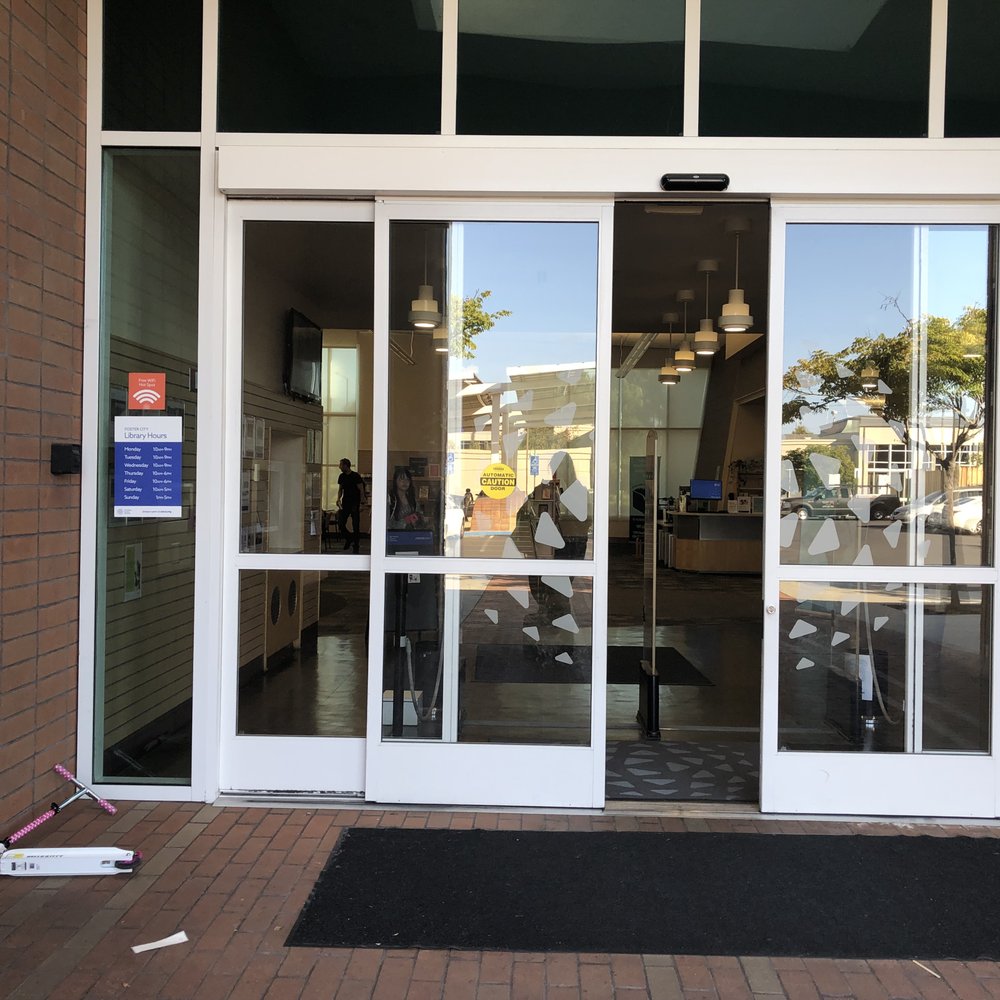 Foster City Library - Tuesday, April 30, 2019: front doors. - Libraries Near Me - Foster City, California Foster City Library - Tuesday, April 30, 2019: front doors. - Libraries Near Me - Foster City, California