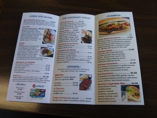 Menu photo 2 Mr Gyros Stevensville, MI