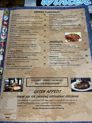 Menu photo 3 Restaurant Edelweiss Bradenton, FL Menu photo 3 Restaurant Edelweiss Bradenton, FL