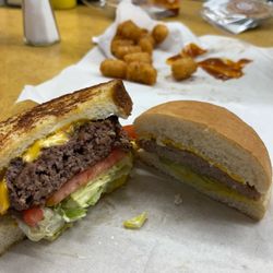 White Trolley Cafe - All Beef Burger and Slug Burger