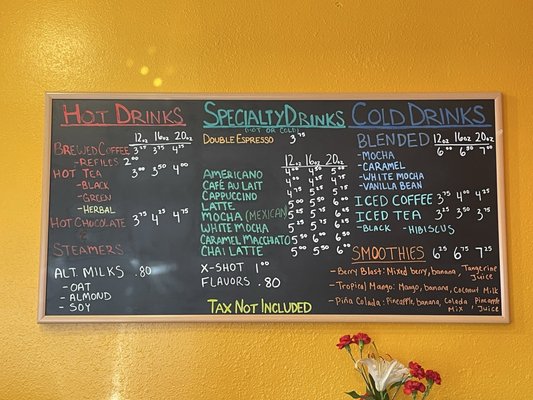 Menu photo 5 Tierra Antigua Cafe Lee Vining, CA