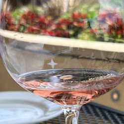 Willamette Valley Vineyards - Wine tasting flight sample pretty design on their wine glasses