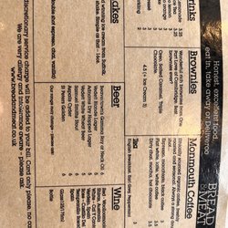 Bread and Meat - Menu
