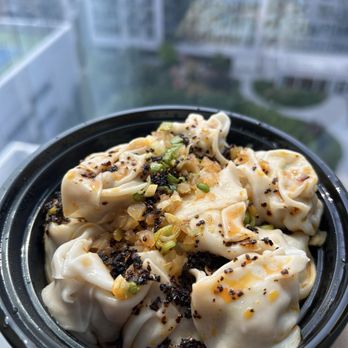 White Bear - #6 Wontons with Hot Sauce - Chinese Near Me - Flushing, New York