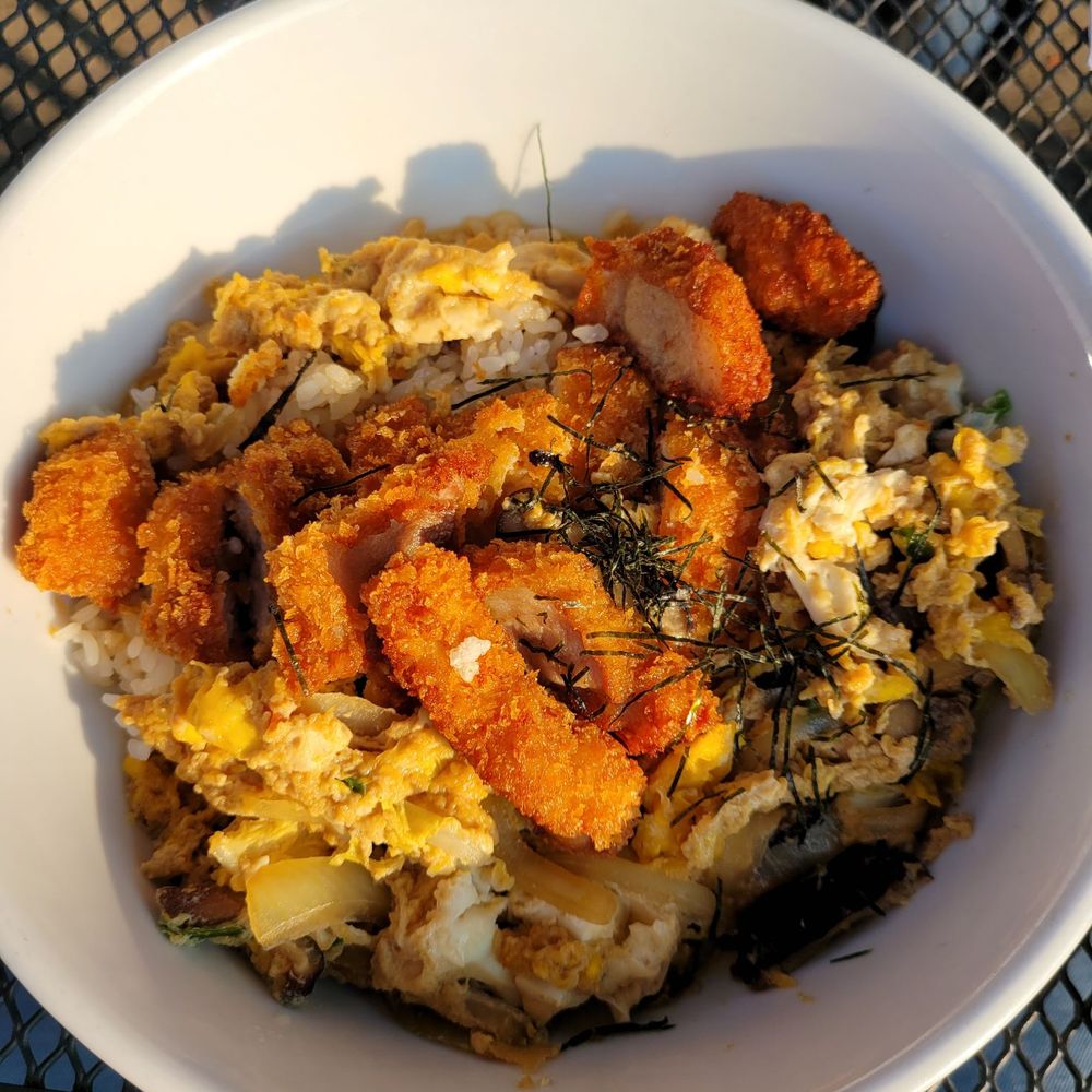 Pork katsu don donburi bowl