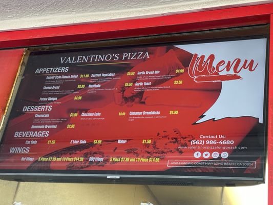 Menu photo 3 Valentino's Pizza PCH Long Beach, CA Menu photo 3 Valentino's Pizza PCH Long Beach, CA