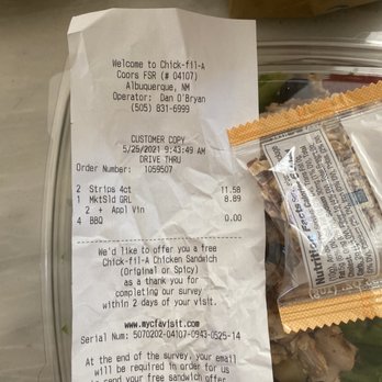 Chick-fil-A - Market salad no sauce - Chicken Shop Near Me - Albuquerque, New Mexico