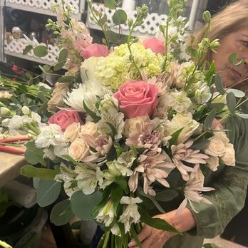 Flower Connection - What they provided. A huge funeral arrangement for my bouqet. - Florists Near Me - Chula Vista, California