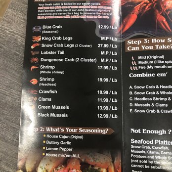 John Seafood - Menu - Seafood Near Me - Pensacola, Florida John Seafood - Menu - Seafood Near Me - Pensacola, Florida