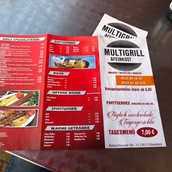 Multigrill & Feinkost - Specialties from the grill and drink options.