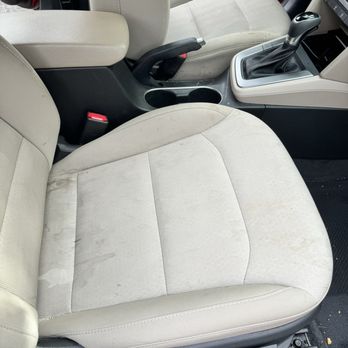 Mobile Wash Spa - Passenger's seat before detailing - Auto Detailing Near Me