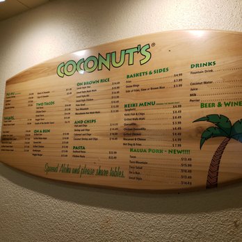 Coconut's Fish Cafe - Kamaole - Menu - Seafood Near Me - Kihei, Hawaii Coconut's Fish Cafe - Kamaole - Menu - Seafood Near Me - Kihei, Hawaii