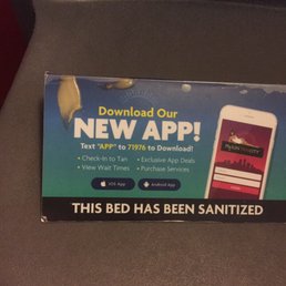 Even the "this bed has been sanitized" sign is dirty Even the "this bed has been sanitized" sign is dirty