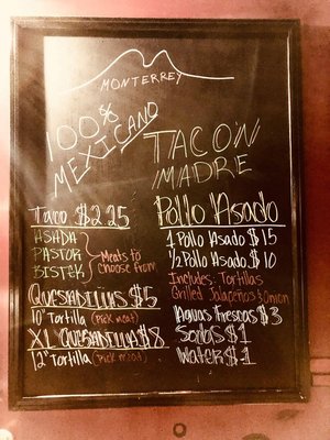 Menu photo 1 Taco'n Madre Fort Walton Beach, FL