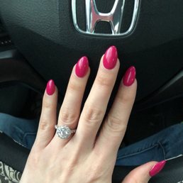 Gel almond nails Gel almond nails