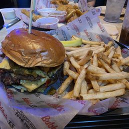 Fire-roasted green chile burger