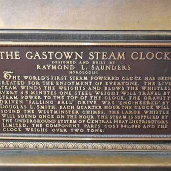 Gastown Steam Clock - Landmarks & Historical Buildings Near Me - Vancouver, British Columbia