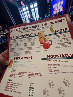 Menu photo 2 Ole Red Nashville, TN