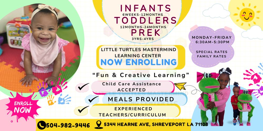 Little Turtles Mastermind Learning Center - childcare center in Shreveport, LA