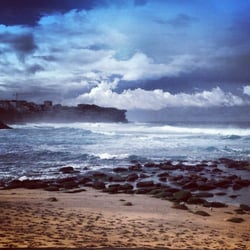 Bronte Reserve - Dark and stormy this morning.