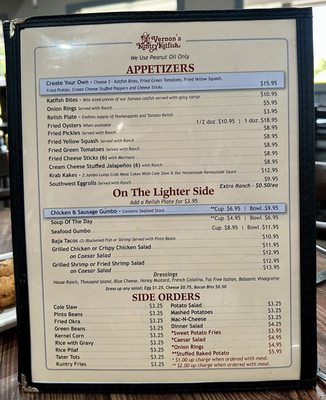 Menu photo 3 Vernon's Kuntry Katfish Conroe, TX