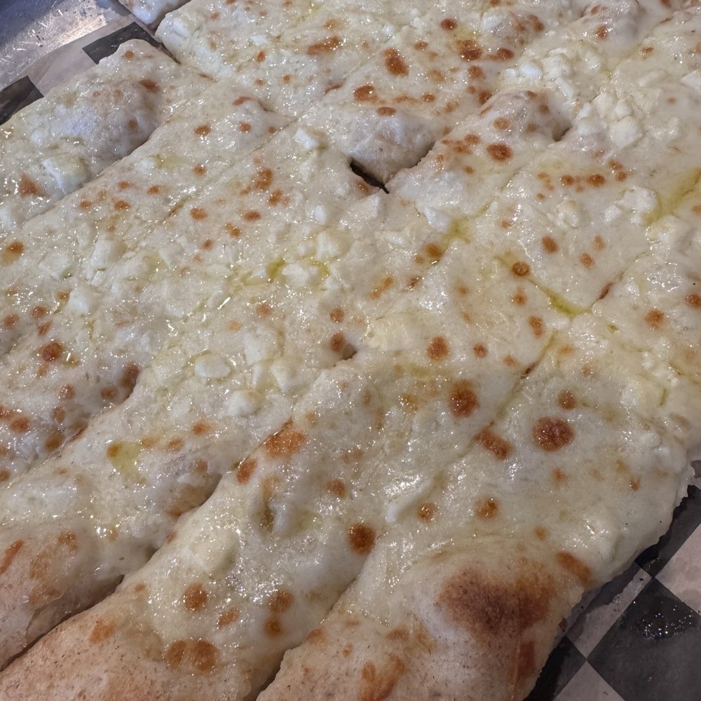 Rollin Stone Wood Fire Pizza - 14" FETA BREAD - Food Trucks Near Me - Brighton, Michigan Rollin Stone Wood Fire Pizza - 14" FETA BREAD - Food Trucks Near Me - Brighton, Michigan