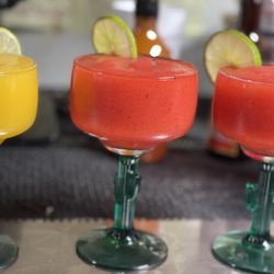 Armadillo Mexican Grill - Straberry margarita mango margarita
