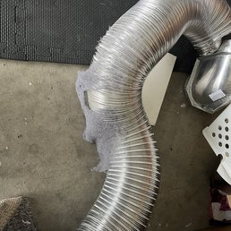 Jordy replaced dryer vent duct.